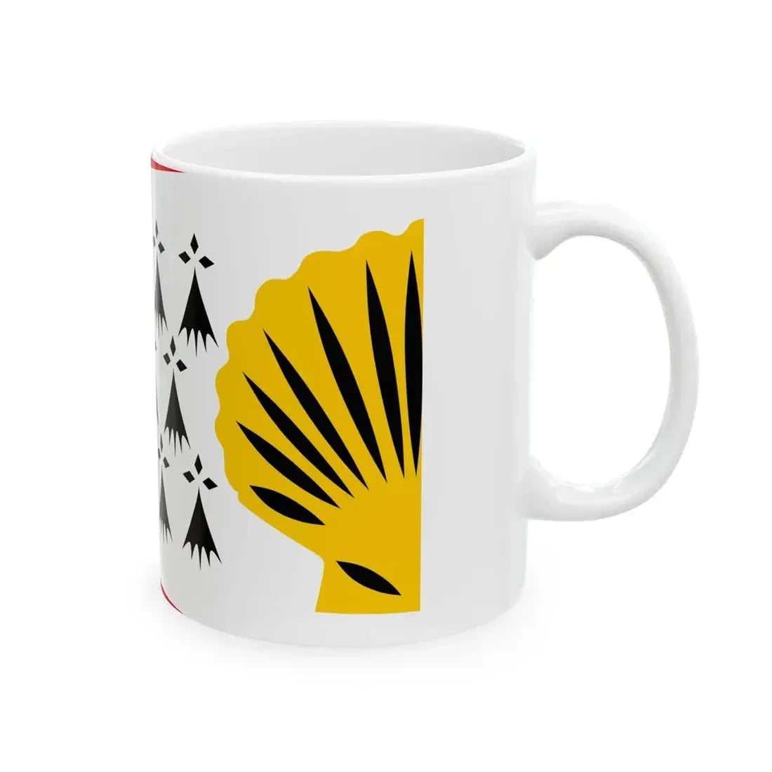 Penthievre traditional district flag (France) White Coffee Mug - Go Mug Yourself