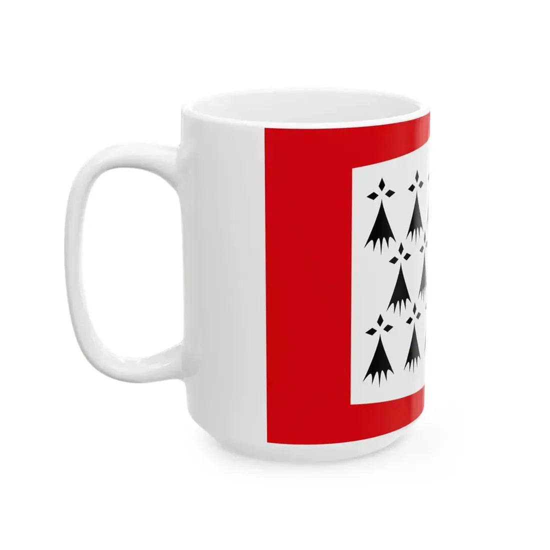 Penthievre traditional district flag (France) White Coffee Mug - Go Mug Yourself