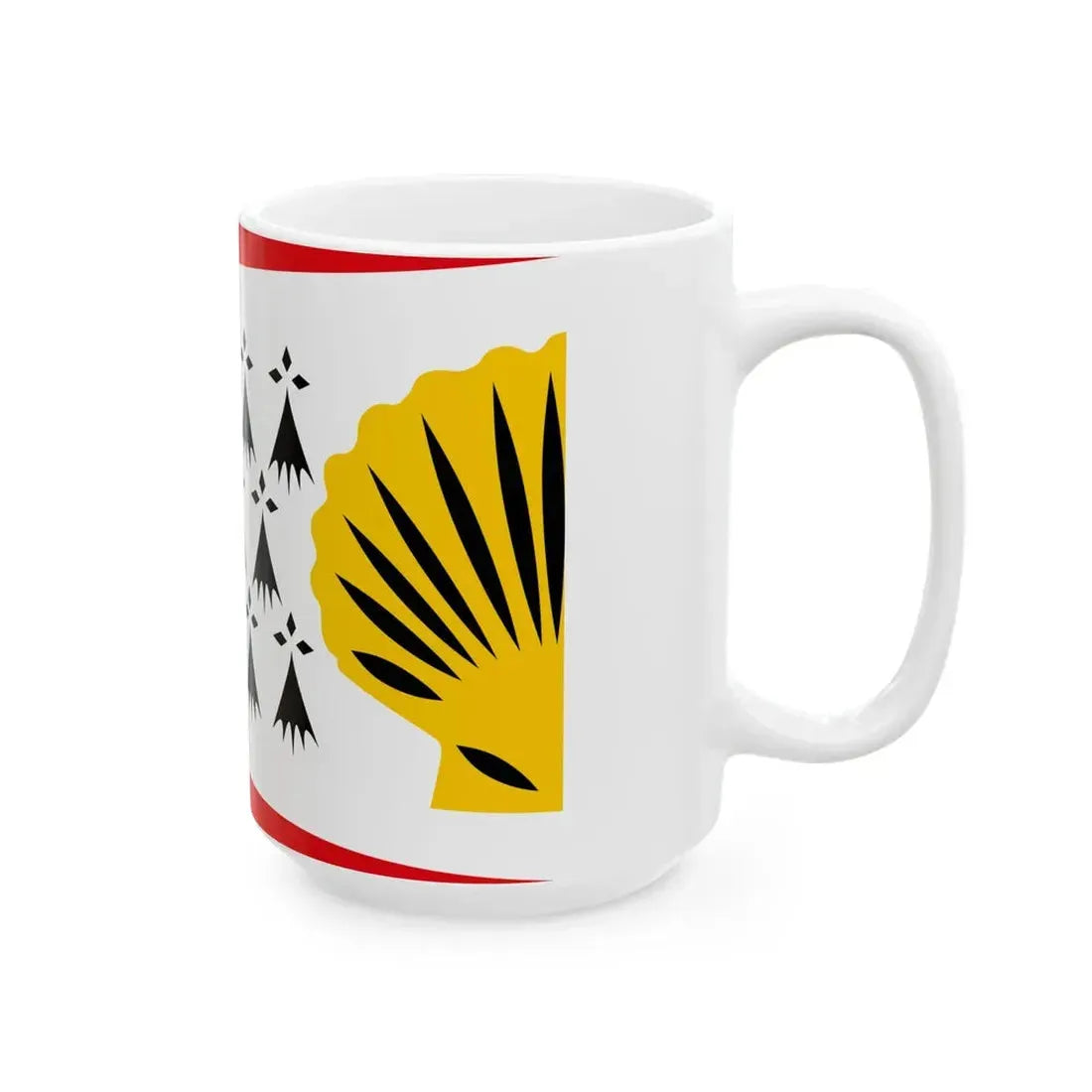 Penthievre traditional district flag (France) White Coffee Mug - Go Mug Yourself
