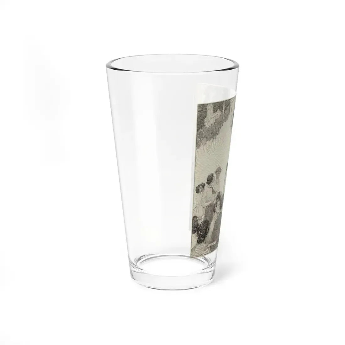 People Ascending Stairway (Magazine Illustration) Pint Glass 16oz - Go Mug Yourself