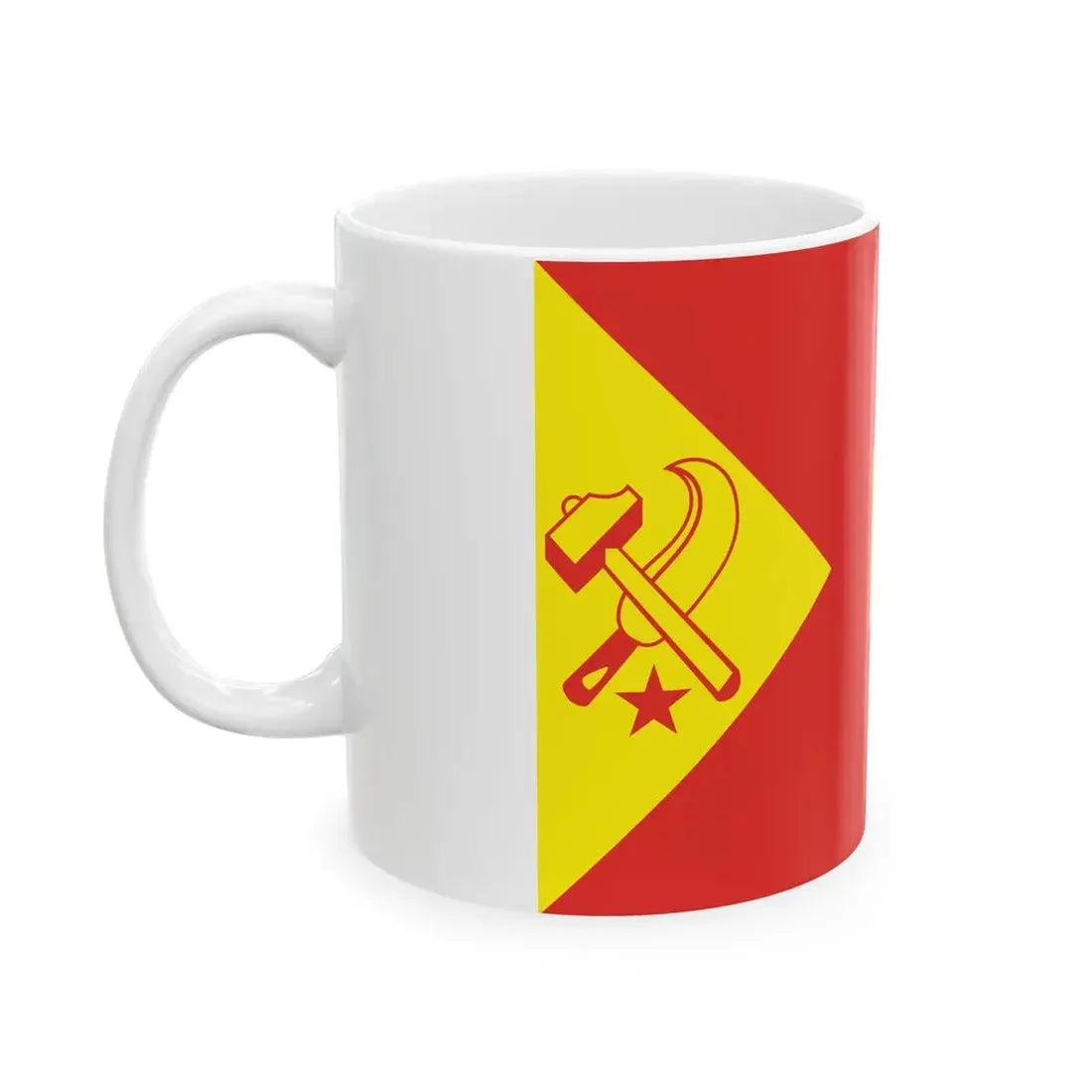 Peoples Revolutionary Bloc Flag (El Salvador) White Coffee Mug - Go Mug Yourself