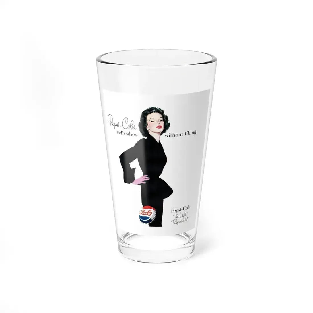 Pepsi ad, This Week Magazine, September 20, 1953 (Magazine Illustration) Pint Glass 16oz 16oz - Go Mug Yourself