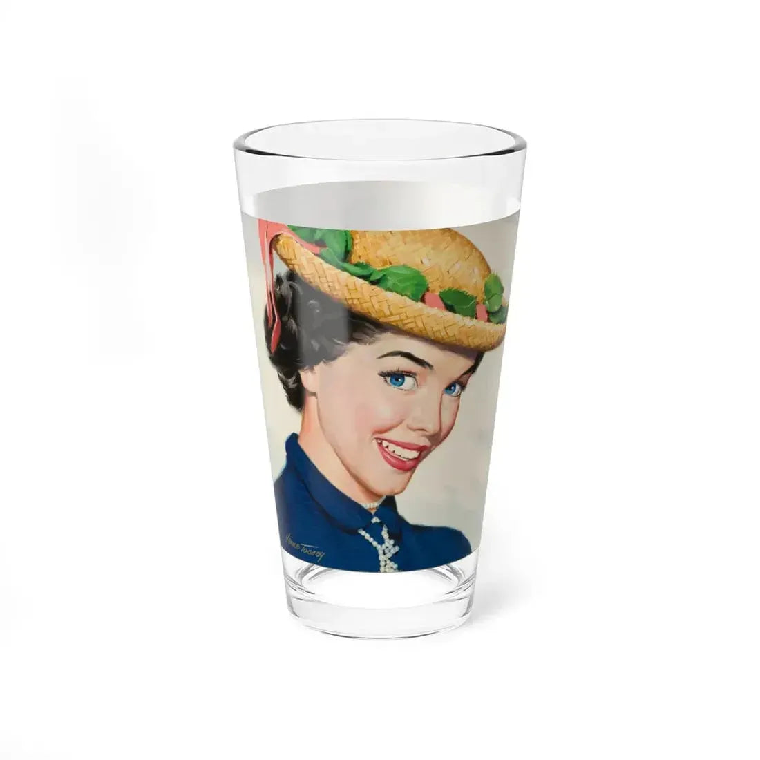 Pepsi-Cola, ad illustration (Magazine Illustration) Pint Glass 16oz - Go Mug Yourself