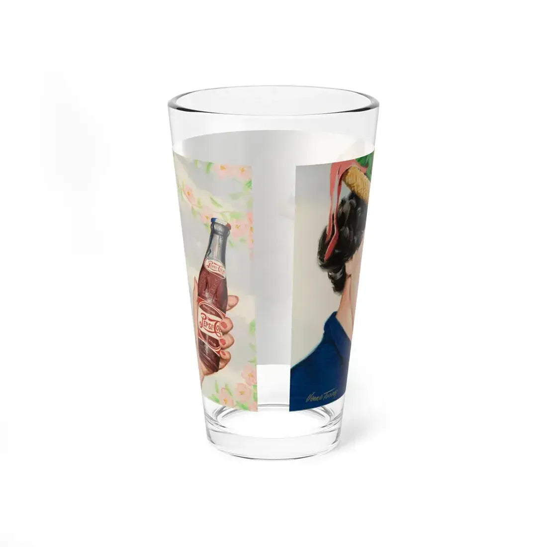 Pepsi-Cola, ad illustration (Magazine Illustration) Pint Glass 16oz - Go Mug Yourself