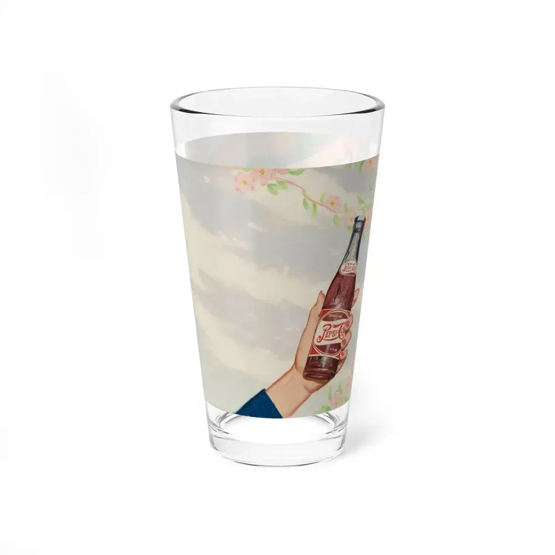Pepsi-Cola, ad illustration (Magazine Illustration) Pint Glass 16oz - Go Mug Yourself