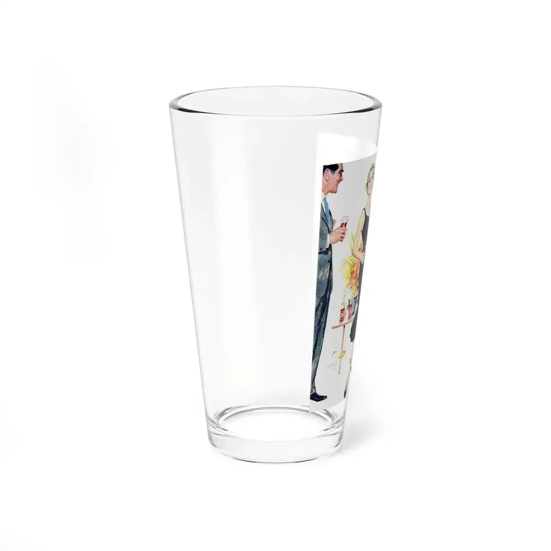 Pepsi-Cola ad, Look magazine, May 1955 (Magazine Illustration) Pint Glass 16oz - Go Mug Yourself