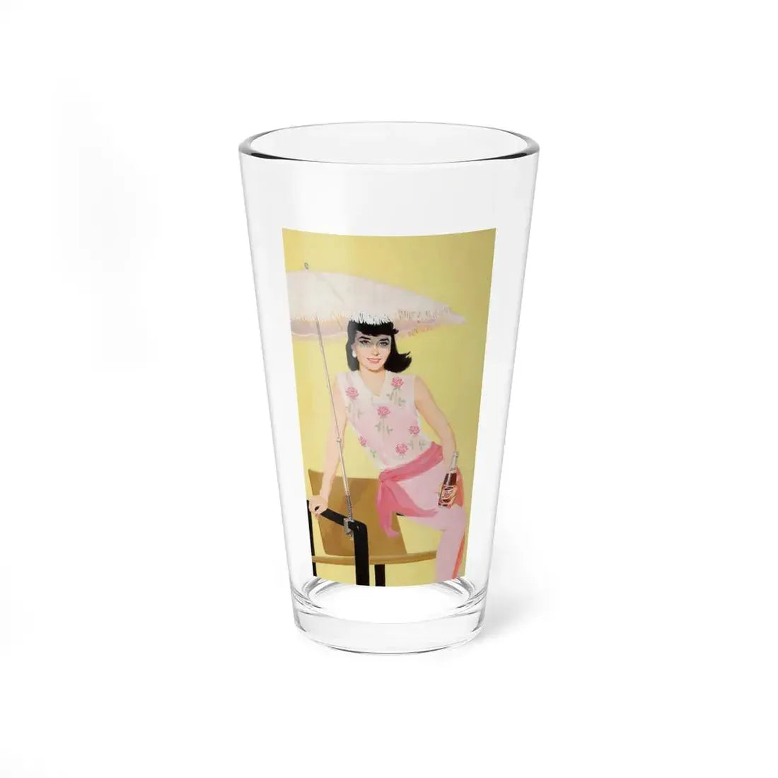 Pepsi-Cola advertisement, 1957 (Magazine Illustration) Pint Glass 16oz 16oz - Go Mug Yourself