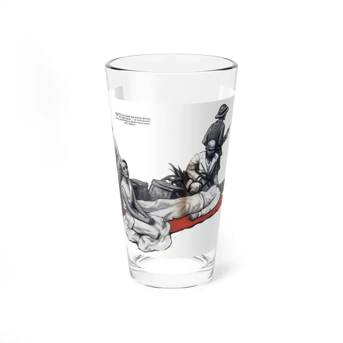 Perfect Cast and Setting (2), Liberty magazine, July 9, 1932 (Magazine Illustration) Pint Glass 16oz 16oz - Go Mug Yourself