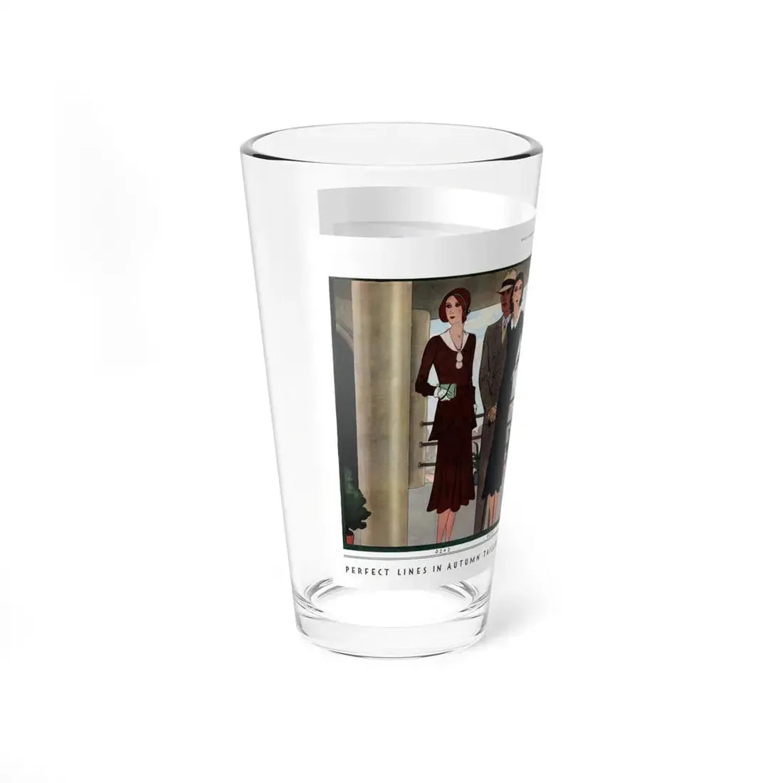 Perfect Lines In Autumn Tailleurs..., McCall's, September 1930 (Magazine Illustration) Pint Glass 16oz - Go Mug Yourself