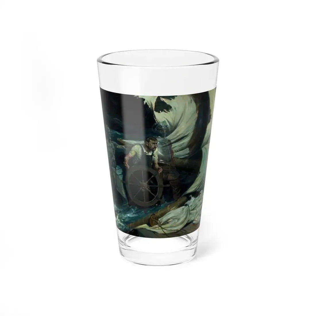 Peril at Sea, 1920 (Magazine Illustration) Pint Glass 16oz 16oz - Go Mug Yourself