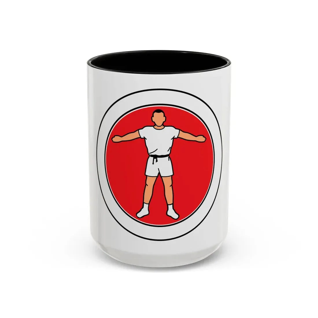 Personal Fitness (Boy Scout Merit Badge) Accent Coffee Mug 15oz Black - Go Mug Yourself