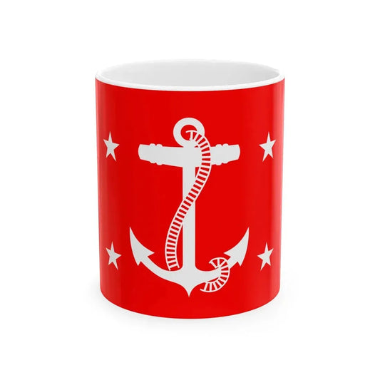 Personal Flag of the US Under Secretary of the Navy (United States) White Coffee Mug 11oz - Go Mug Yourself