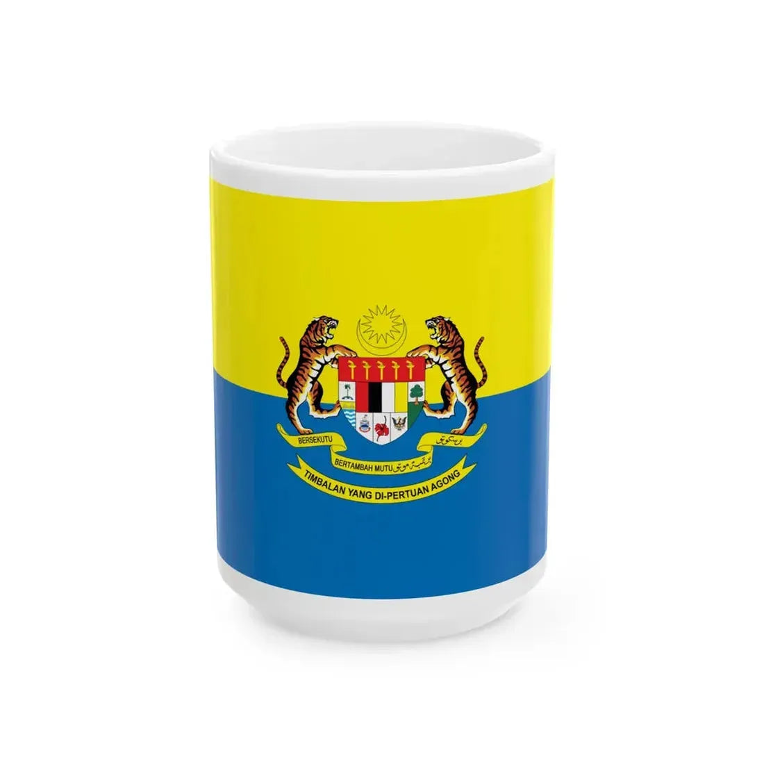 Personal standard of Deputy Yang di-Pertuan Agong (Malaysia) White Coffee Mug 15oz - Go Mug Yourself