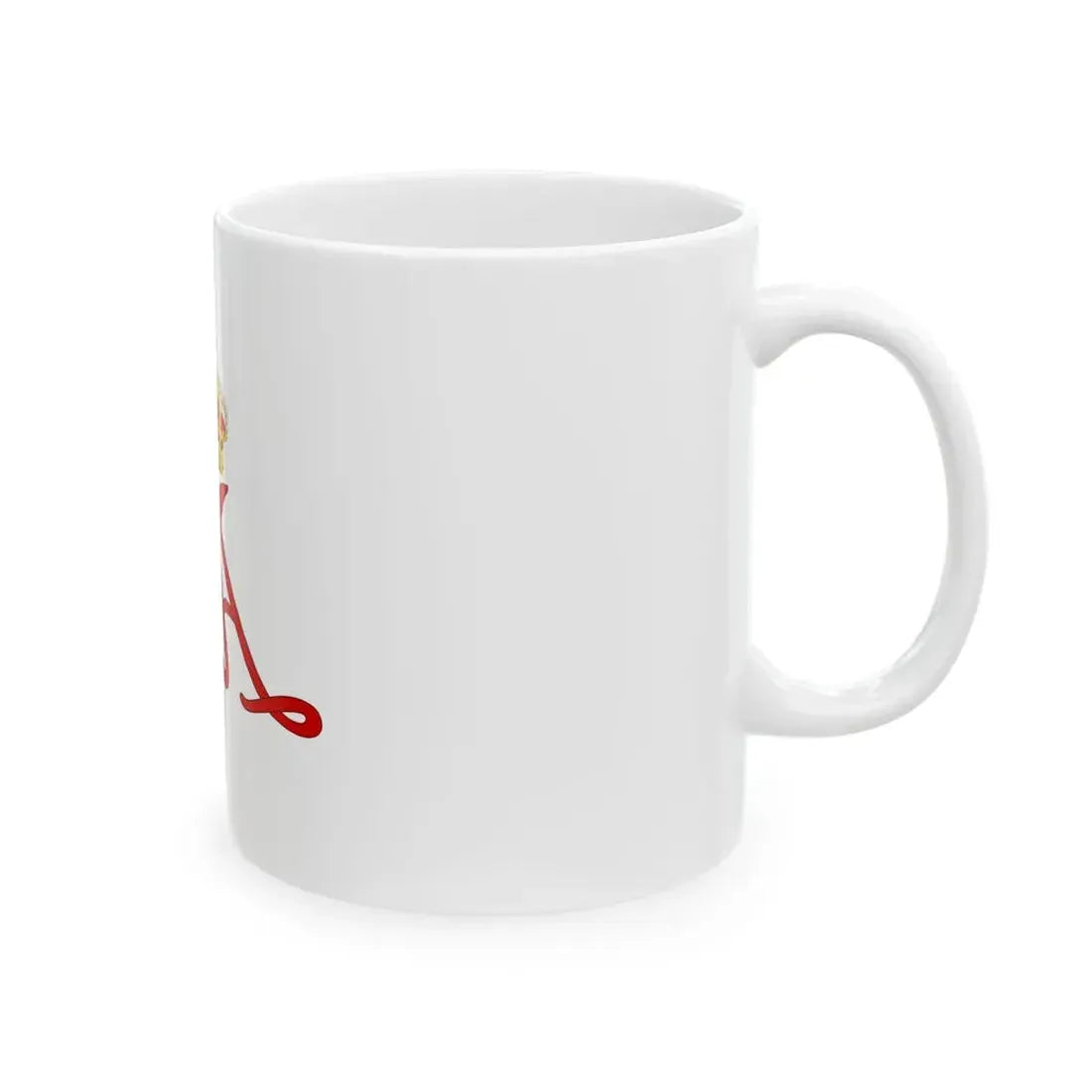 Personal standard of Prince Alberto II of Monaco (Monaco) White Coffee Mug - Go Mug Yourself