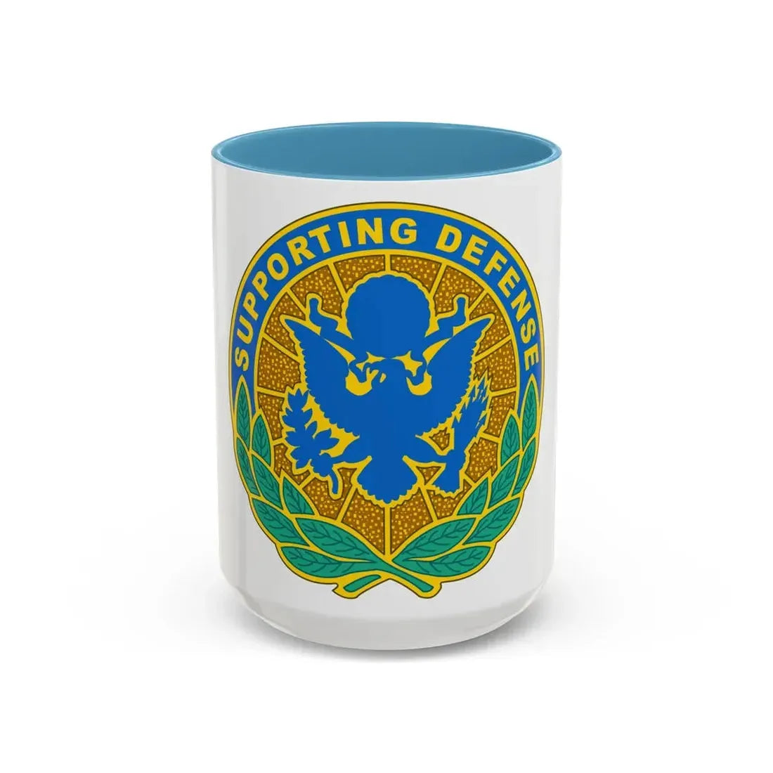 Personnel Assigned to DOD and Joint Activities (U.S. Army) Accent Coffee Mug 15oz Light Blue - Go Mug Yourself