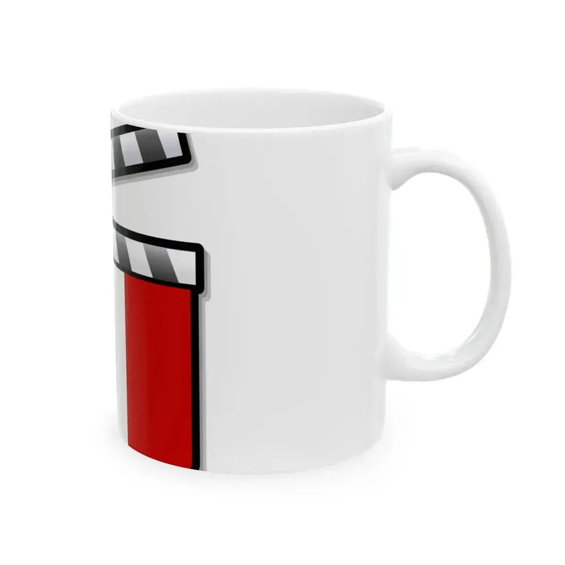 Peru film clapperboard (Peru) White Coffee Mug - Go Mug Yourself