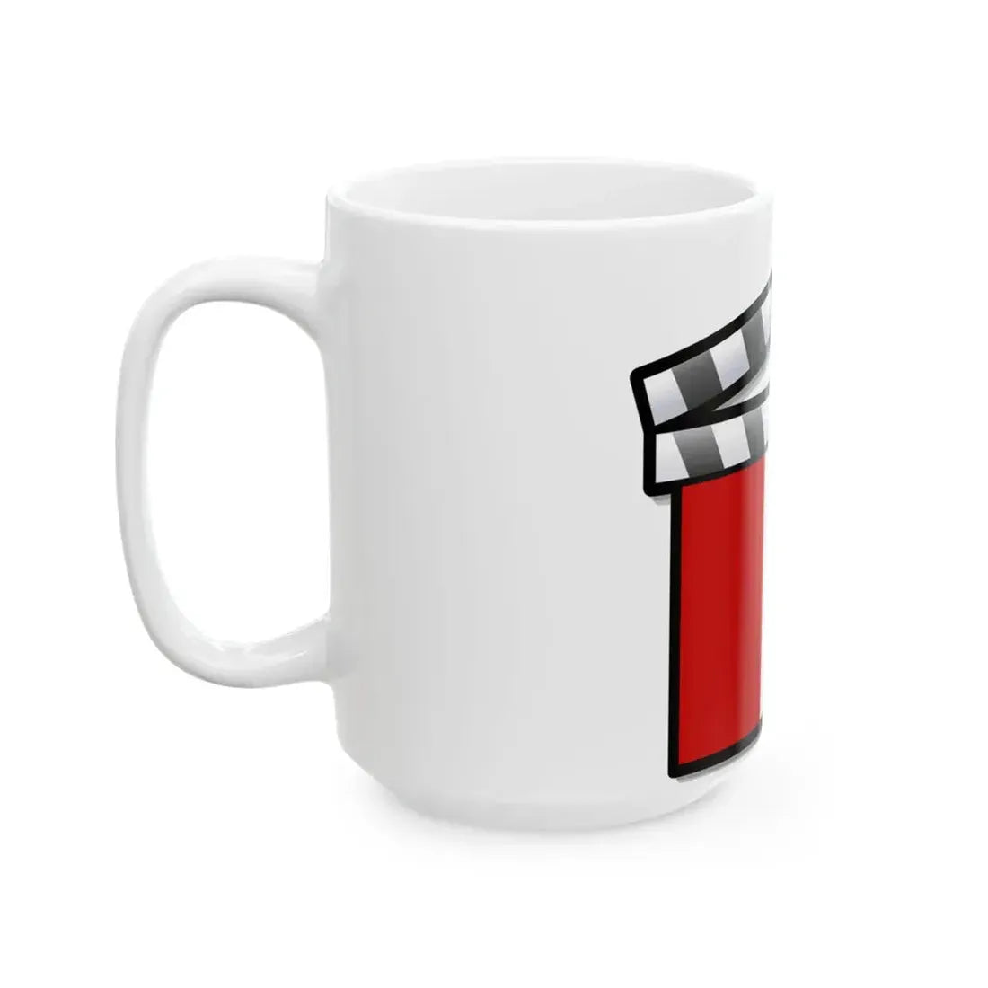 Peru film clapperboard (Peru) White Coffee Mug - Go Mug Yourself