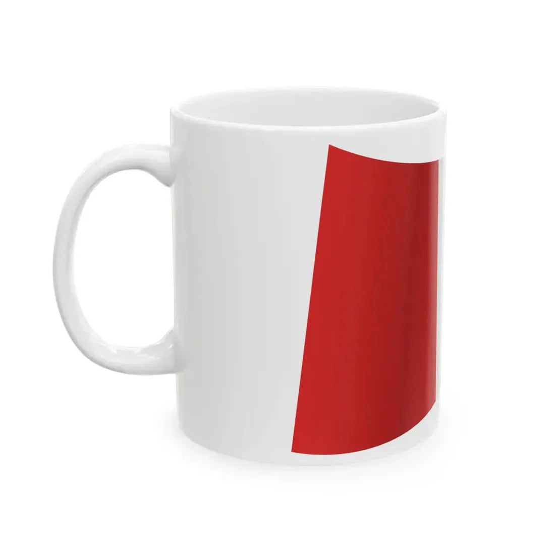 Peru Flag - iconic waving (Peru) White Coffee Mug - Go Mug Yourself