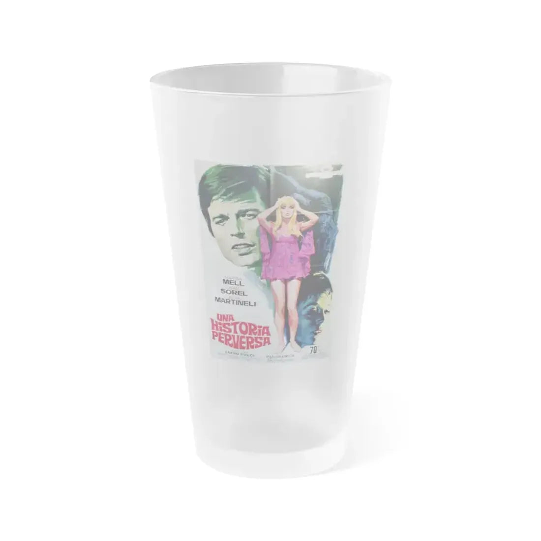 PERVERSION STORY (2) 1969 Movie Poster - Frosted Pint Glass 16oz 16oz Frosted - Go Mug Yourself