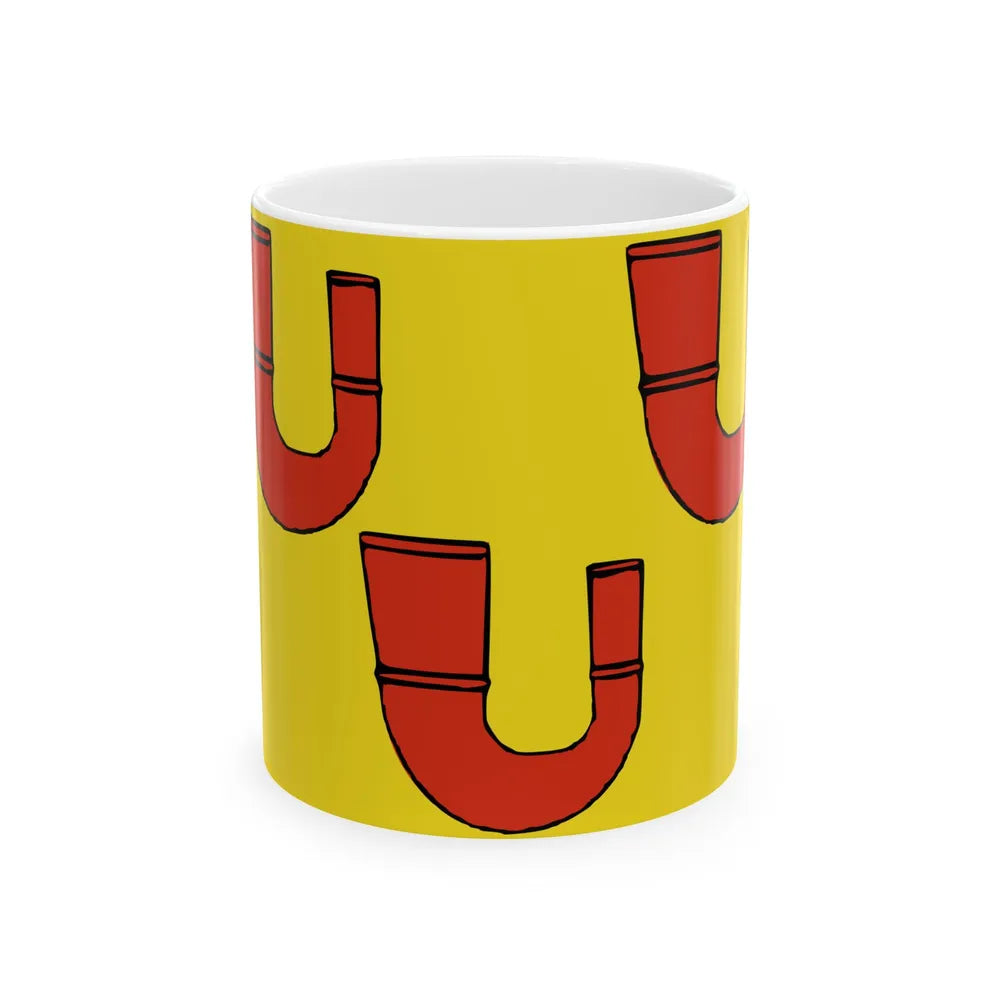 Perwijs vlag (Belgium) White Coffee Mug 11oz - Go Mug Yourself