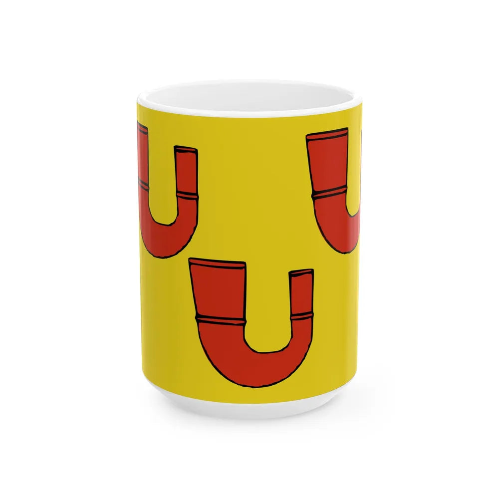 Perwijs vlag (Belgium) White Coffee Mug 15oz - Go Mug Yourself