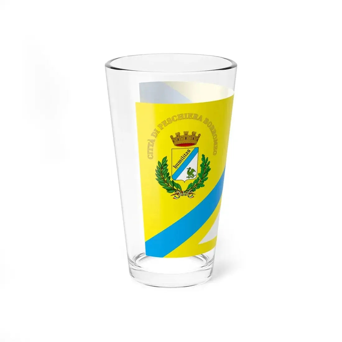 Peschiera Borromeo-Bandiera (Italy) Pint Glass 16oz - Go Mug Yourself