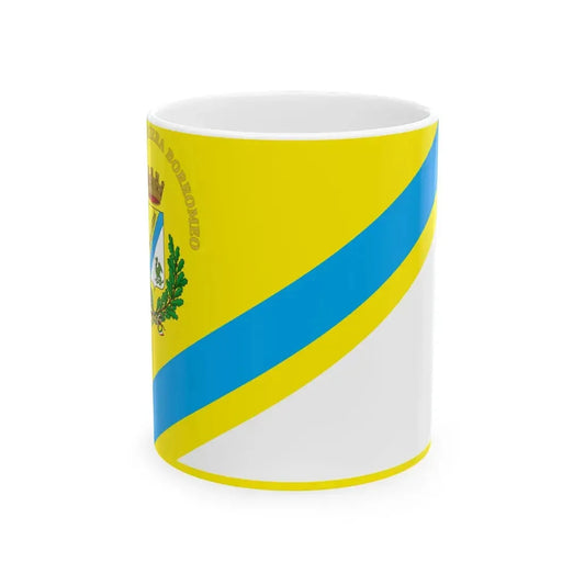 Peschiera Borromeo-Bandiera (Italy) White Coffee Mug 11oz - Go Mug Yourself