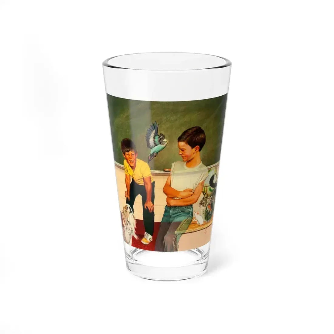 Pet Day Surprise, Paperback Book Cover (Ballantine Books, 1989) - Pint Glass 16oz 16oz - Go Mug Yourself