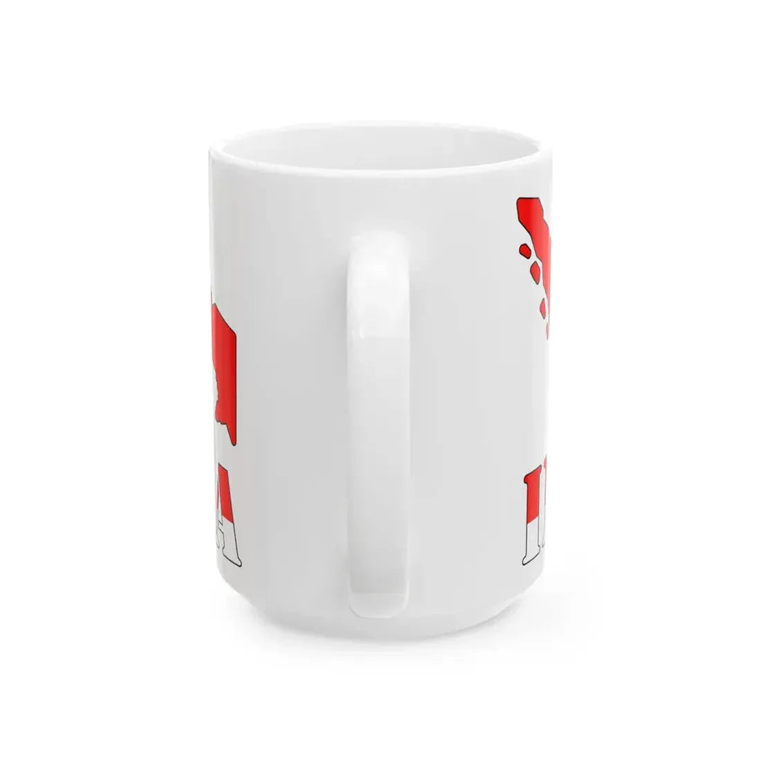 Peta Indonesia Merah Putih (Indonesia) White Coffee Mug - Go Mug Yourself