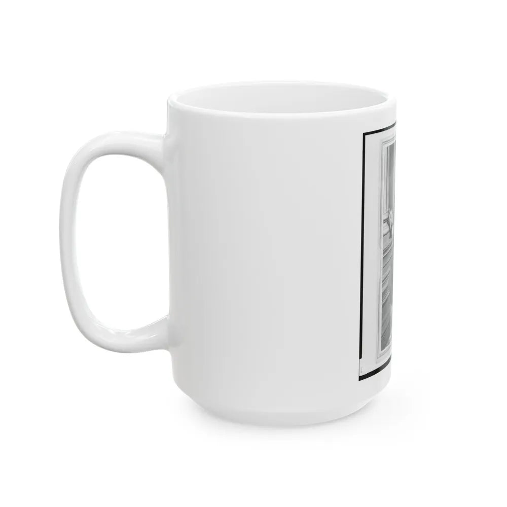 Peter Cappell, Union Officer In The 32nd Indiana Regiment, Full-Length Portrait, Standing, Facing Front (U.S. Civil War) White Coffee Mug-Go Mug Yourself