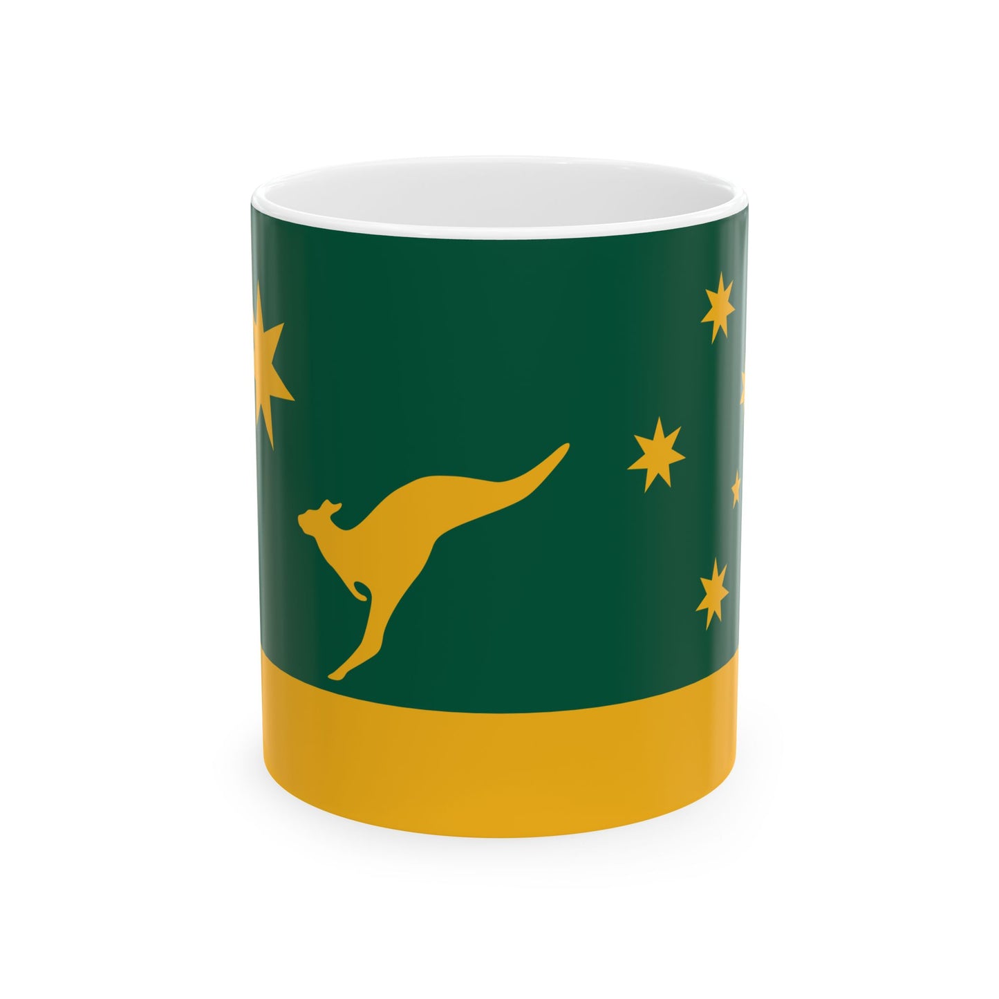 Peter Markwicks Proposal 2000 Australian Flag Proposal (Australia) White Coffee Mug-11oz-Go Mug Yourself