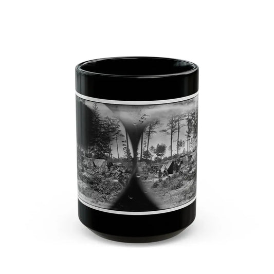 Petersburg, Va. Captured Confederate Encampment (U.S. Civil War) Black Coffee Mug 15oz - Go Mug Yourself