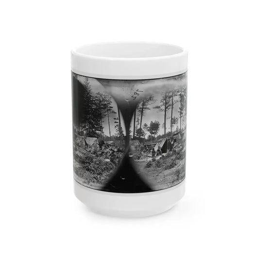Petersburg, Va. Captured Confederate Encampment (U.S. Civil War) White Coffee Mug 15oz - Go Mug Yourself