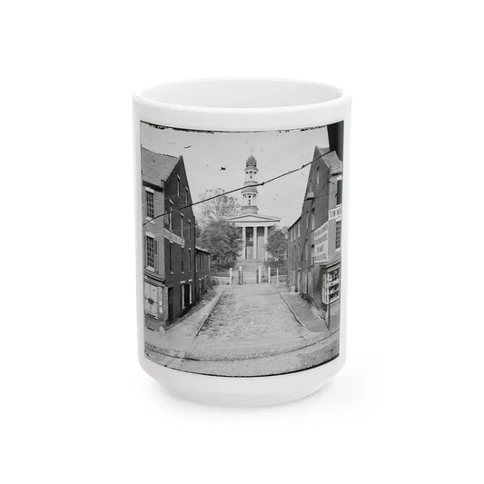 Petersburg, Va. Courthouse (U.S. Civil War) White Coffee Mug 15oz - Go Mug Yourself