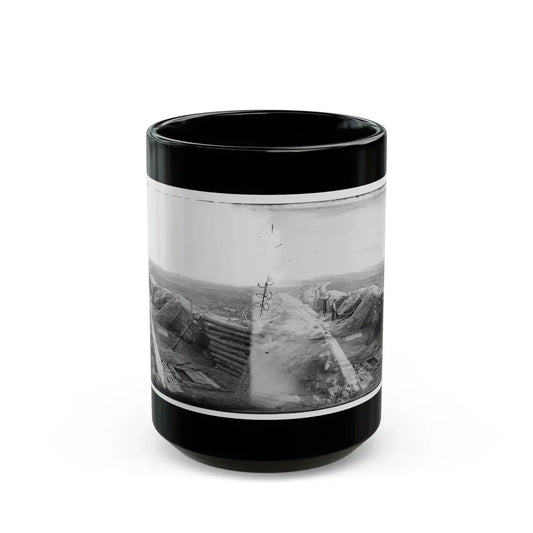 Petersburg, Va. Federal Line Near Fort Morton (U.S. Civil War) Black Coffee Mug 15oz - Go Mug Yourself