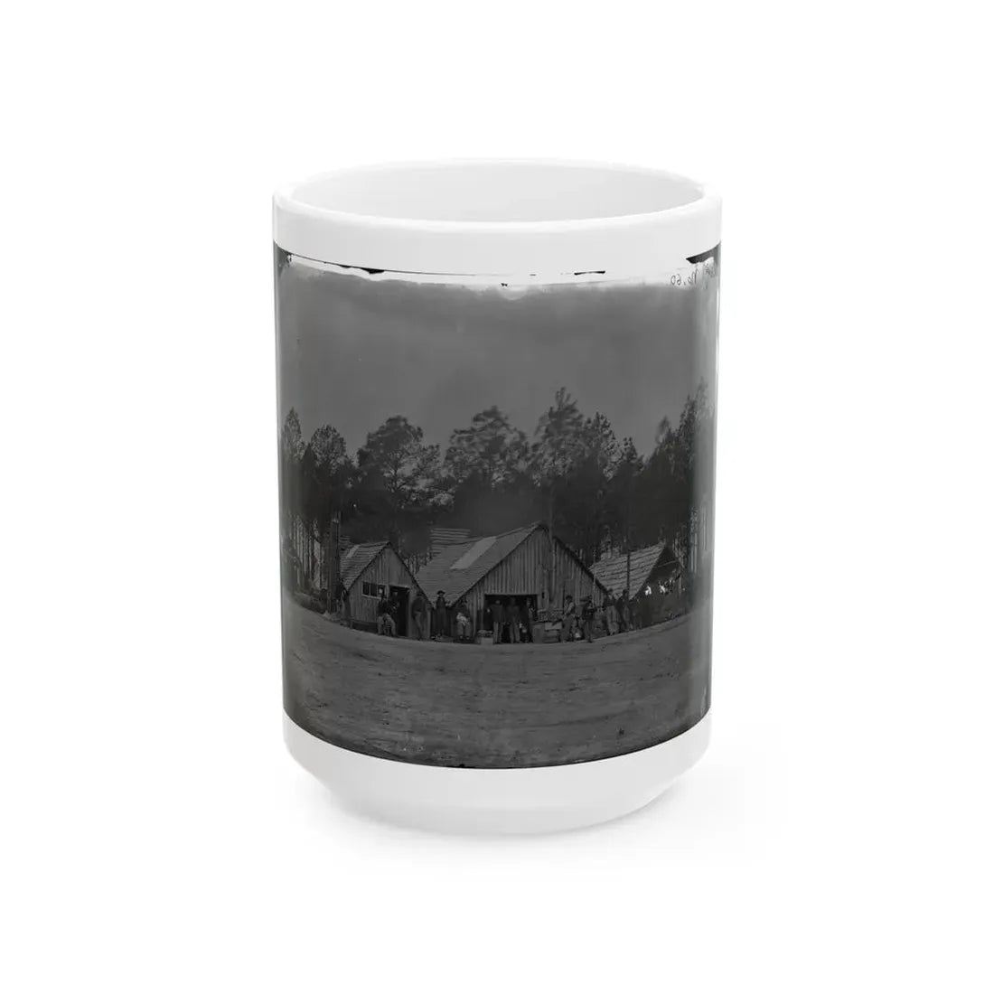 Petersburg, Va. General View Of The Commissary Department, 50th New York Engineers (U.S. Civil War) White Coffee Mug 15oz - Go Mug Yourself