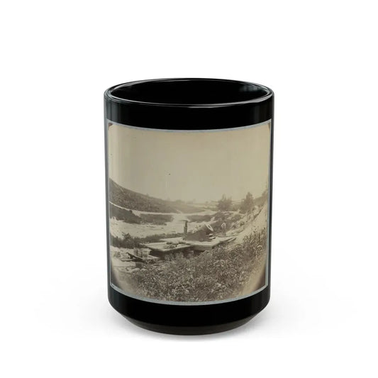 Petersburg, Va., Sept. 1864, 13-Inch Mortar Dictator (U.S. Civil War) Black Coffee Mug 15oz - Go Mug Yourself