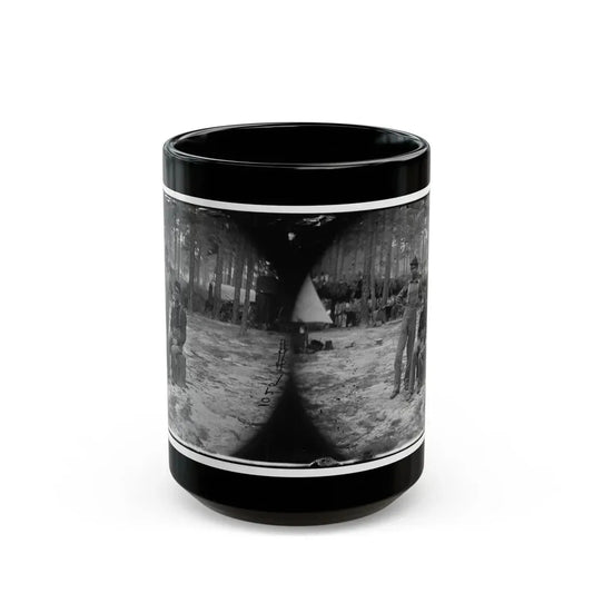 Petersburg, Va. Two Youthful Military Telegraph Operators At Headquarters (U.S. Civil War) Black Coffee Mug 15oz - Go Mug Yourself