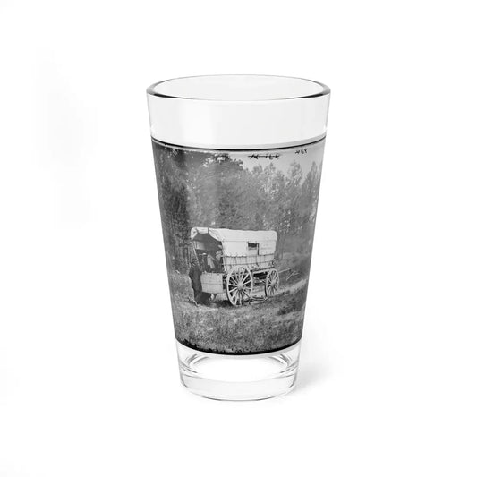 Petersburg, Va. U.S. Military Telegraph Battery Wagon, Army Of The Potomac Headquarters (U.S. Civil War) Pint Glass 16oz 16oz - Go Mug Yourself