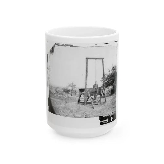 Petersburg, Va., Vicinity. The Execution Of William Johnson, Jordan's Farm (U.S. Civil War) White Coffee Mug 15oz - Go Mug Yourself