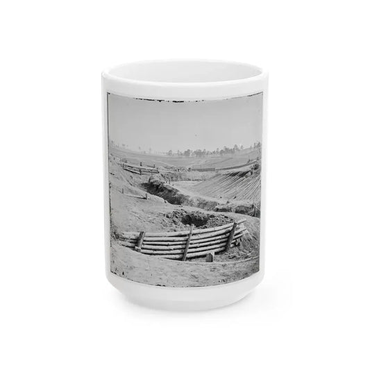 Petersburg, Va. View Of Fort Sedgwick (U.S. Civil War) White Coffee Mug 15oz - Go Mug Yourself