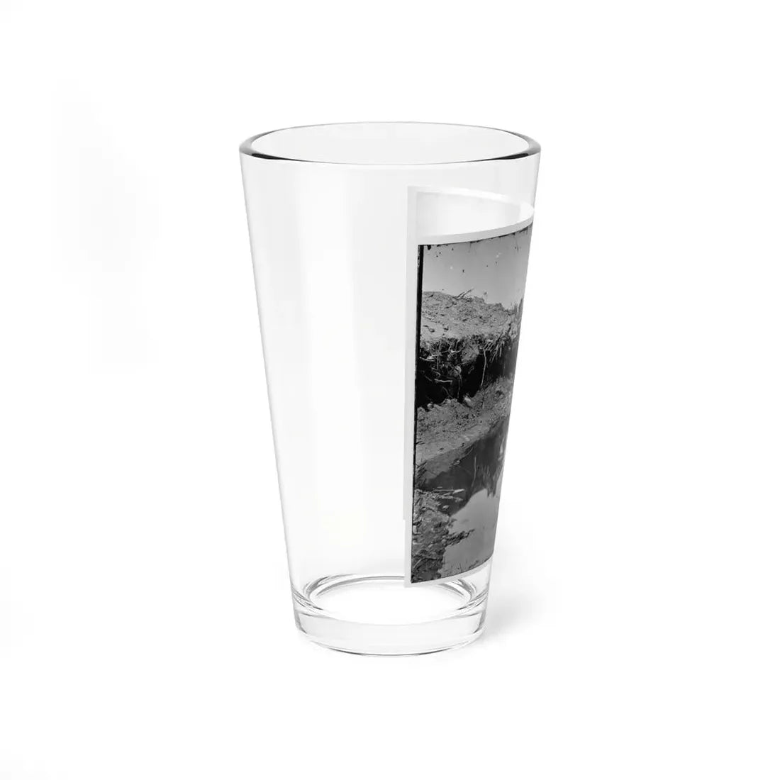 Petersburg, Va. Water-Filled Ditch On West Side Of Fort Sedgwick (U.S. Civil War) Pint Glass 16oz - Go Mug Yourself
