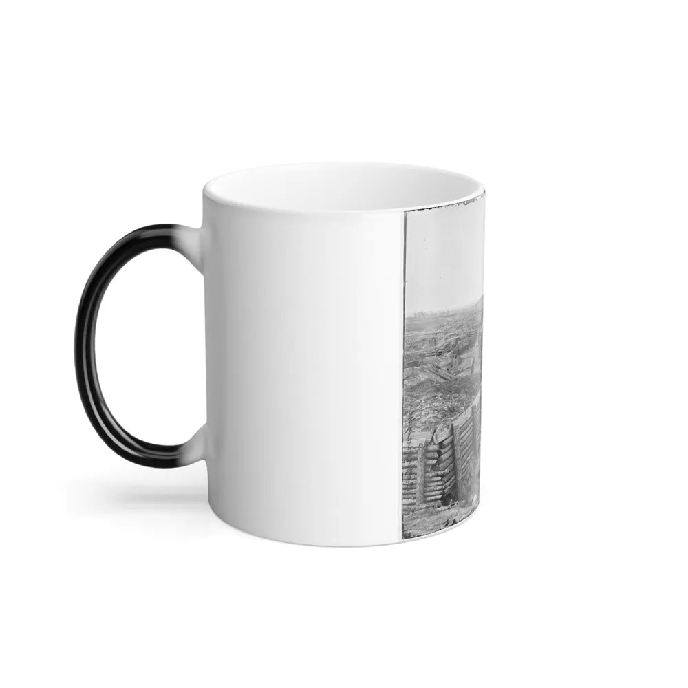 Petersburg, Va. Confederate Fortifications With Chevaux-De-Frise Beyond (U.S. Civil War) Color Changing Coffee Mug 11oz-Go Mug Yourself