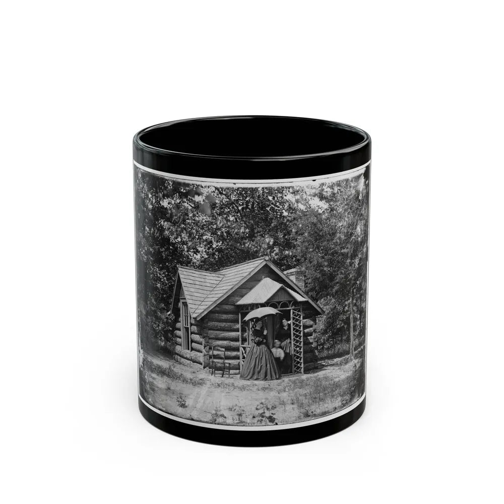 Petersburg, Va. Cottage Of Col. Nathaniel Michler, U.S. Engineers, At Bryant House (U.S. Civil War) Black Coffee Mug-11oz-Go Mug Yourself