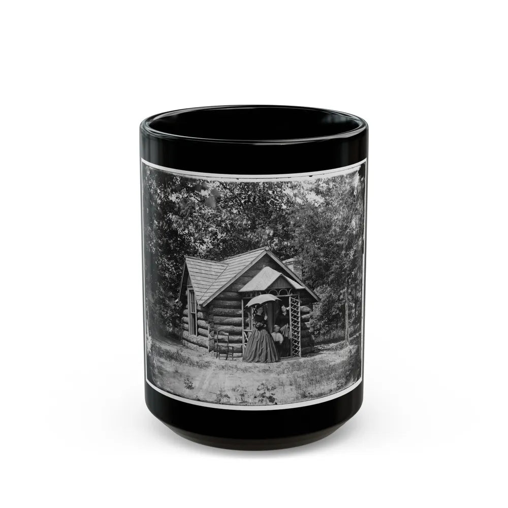 Petersburg, Va. Cottage Of Col. Nathaniel Michler, U.S. Engineers, At Bryant House (U.S. Civil War) Black Coffee Mug-15oz-Go Mug Yourself