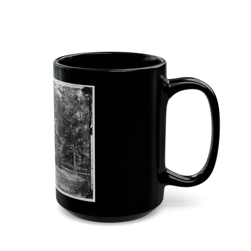 Petersburg, Va. Cottage Of Col. Nathaniel Michler, U.S. Engineers, At Bryant House (U.S. Civil War) Black Coffee Mug-Go Mug Yourself