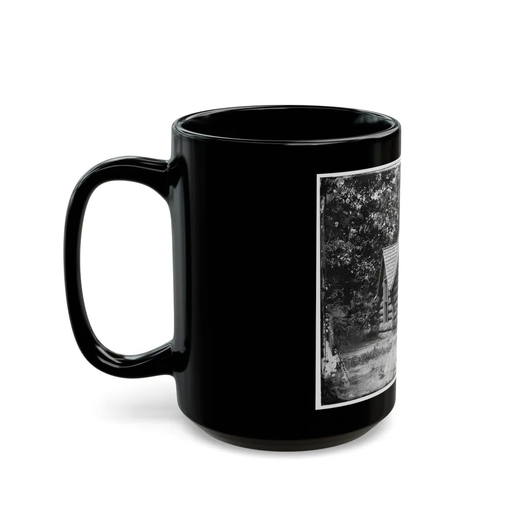 Petersburg, Va. Cottage Of Col. Nathaniel Michler, U.S. Engineers, At Bryant House (U.S. Civil War) Black Coffee Mug-Go Mug Yourself