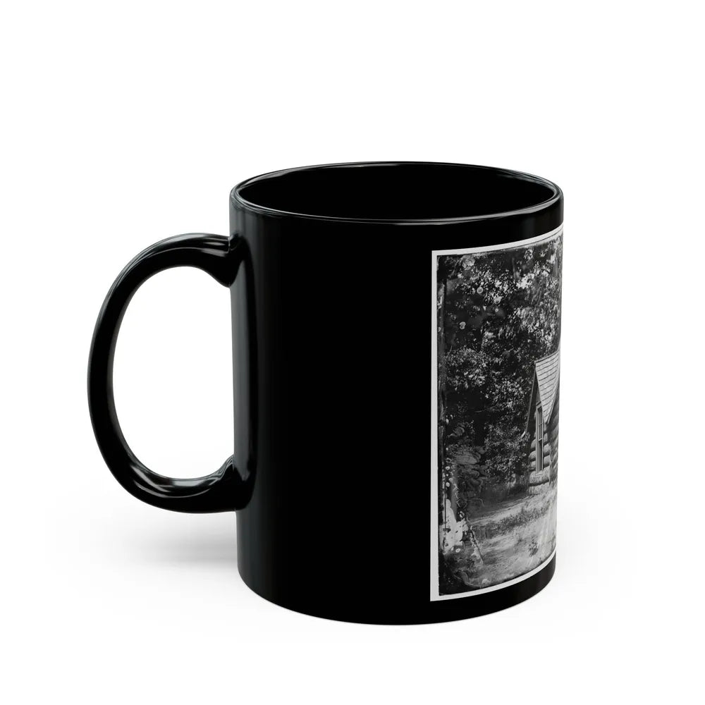 Petersburg, Va. Cottage Of Col. Nathaniel Michler, U.S. Engineers, At Bryant House (U.S. Civil War) Black Coffee Mug-Go Mug Yourself