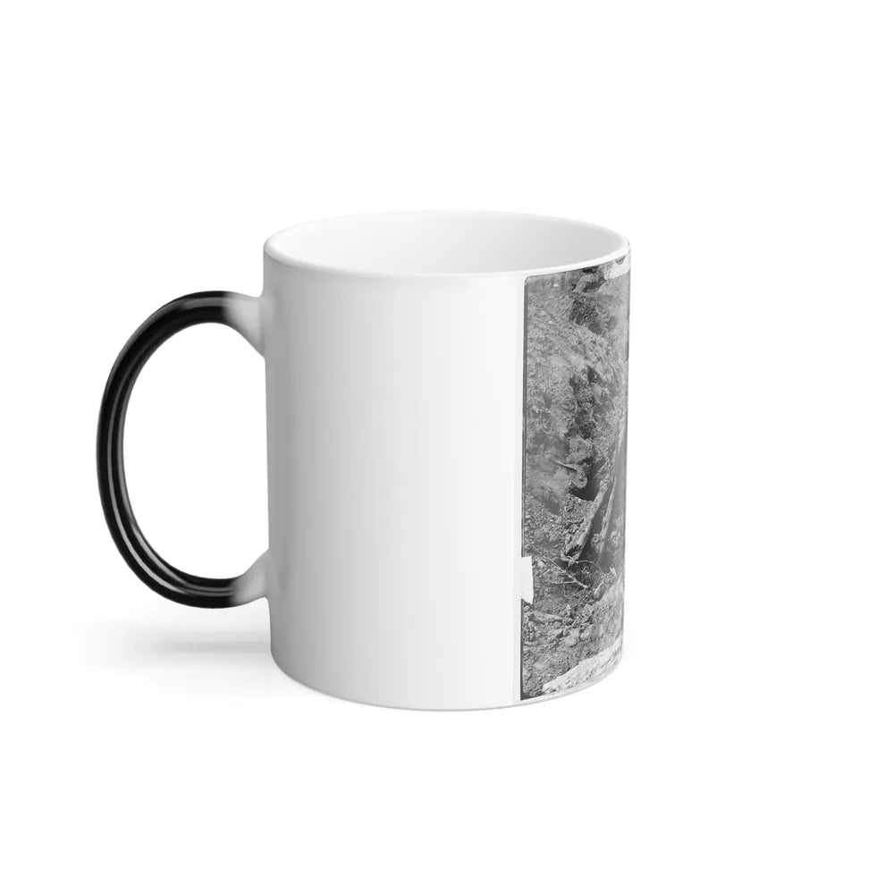 Petersburg, Va. Dead Confederate Soldier, in Trench Beyond a Section of Chevaux-De-Frise (U.S. Civil War) Color Changing Coffee Mug 11oz-Go Mug Yourself