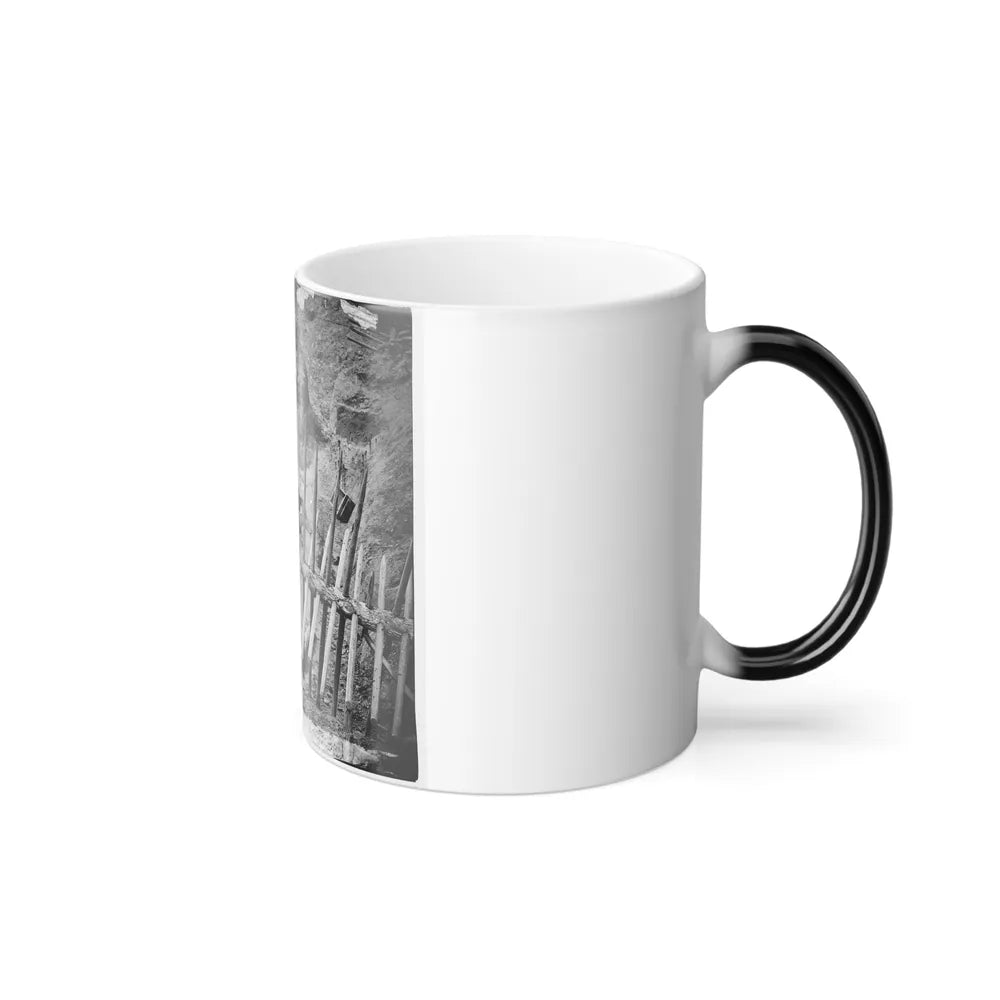 Petersburg, Va. Dead Confederate Soldier, in Trench Beyond a Section of Chevaux-De-Frise (U.S. Civil War) Color Changing Coffee Mug 11oz-Go Mug Yourself